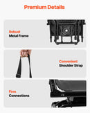 Jahitool, 360° vaikselt pöörlev, kokkupandav kerge kaasaskantav suusatool käetugedega, reguleeritav õlarihm, tugev terasraam, 136 kg kandevõime, sobib kalapüügiks ja telkimiseks.