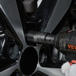 VEVOR 9,5 mm piedziņas triecienskrūvgriežu uzmavu komplekts 90 gab, SAE 6,35 mm – 19 mm, CR-Mo leģētais tērauds, ar pagarinājuma stieņiem un universālu savienojumu
