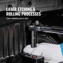 Набор ударных гайковертов VEVOR 12,7 мм, 33 шт, SAE 9,5 мм - 25,4 мм и метрические 10-24 мм, 6-гранная легированная сталь Cr-V для авторемонта, легко читаемая маркировка размеров, прочная конструкция, коробка для хранения