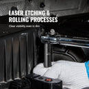 VEVOR 9,5 mm drive löögimuhvide komplekt 48 tk SAE (8-22 mm), 6-punktiline Cr-V, pikendus, universaalühendus, elektritööriistade adapter, hoiukast