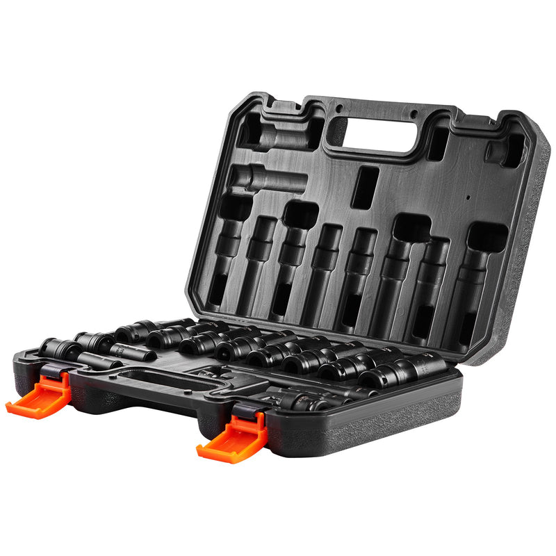 VEVOR 360° rotatable impact driver set 14 pcs., 9,5 mm drive, 10-24 mm