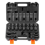 VEVOR 360° rotatable impact driver set 14 pcs., 9,5 mm drive, 10-24 mm