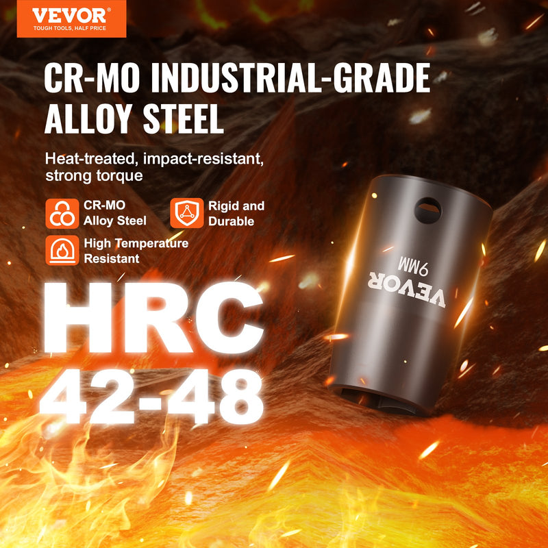 VEVOR löögiribade komplekt 14 tk 6-punktiline 9,5 mm ajamiga