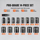 VEVOR löögiribade komplekt 14 tk 6-punktiline 9,5 mm ajamiga