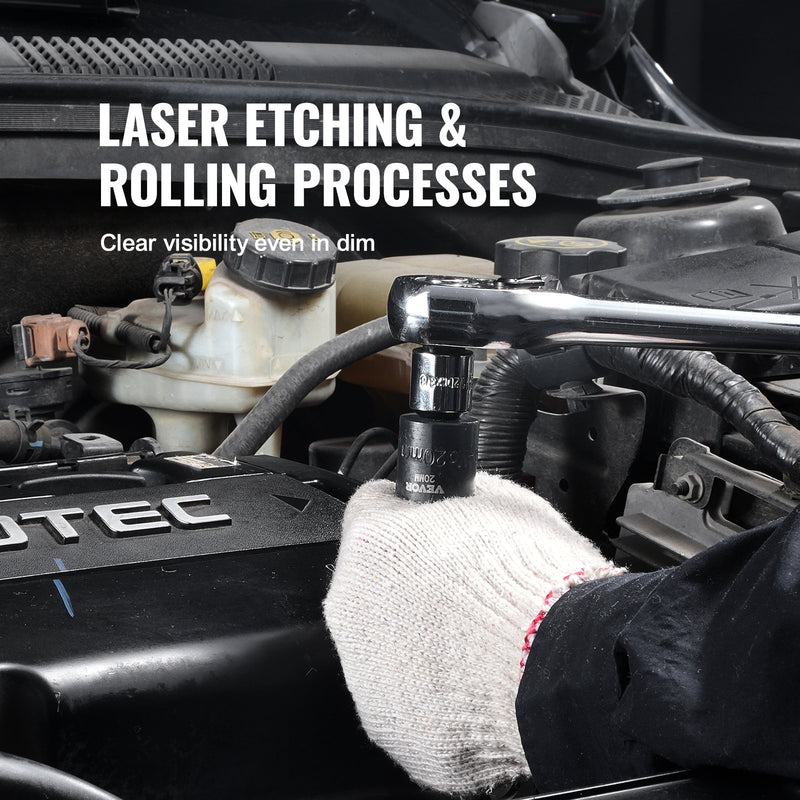 VEVOR löögiribade komplekt 14 tk 6-punktiline 9,5 mm ajamiga