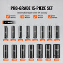 VEVOR löögiribade komplekt 15 tk 6-punktiline 9,5 mm ajamiga