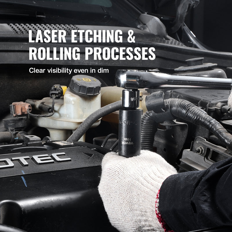 VEVOR löögiribade komplekt 15 tk 6-punktiline 9,5 mm ajamiga