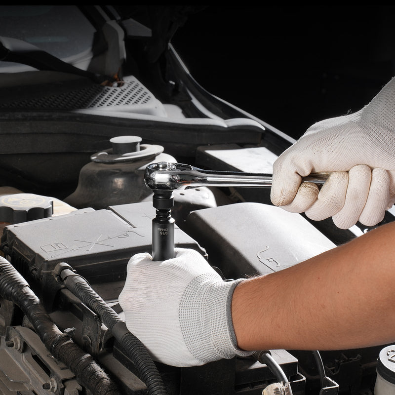 VEVOR uzgriežņu atslēgu komplekts 48 gab., 6-kantes, 6,35 mm, ar uzgaļiem, sprūdrata atslēgu un kārbu