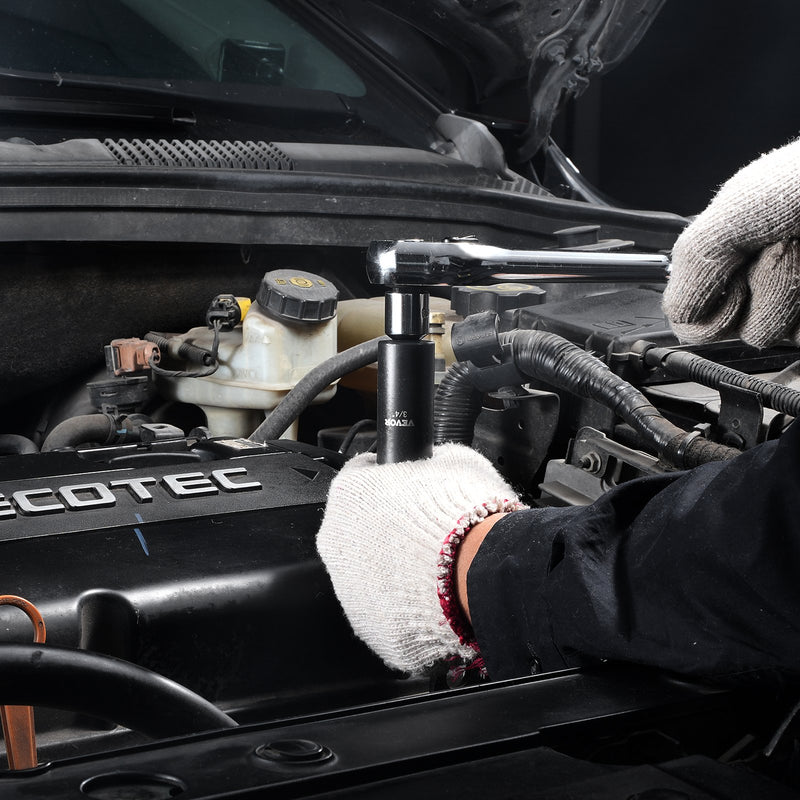 VEVOR trieciensloksņu komplekts 59 gab 6 punktu 9,5 mm un 12,7 mm piedziņa