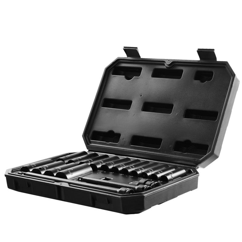 Набор ударных гайковертов VEVOR 18 шт., 6 шт., 9,53 мм, с битами, трещоткой и коробкой