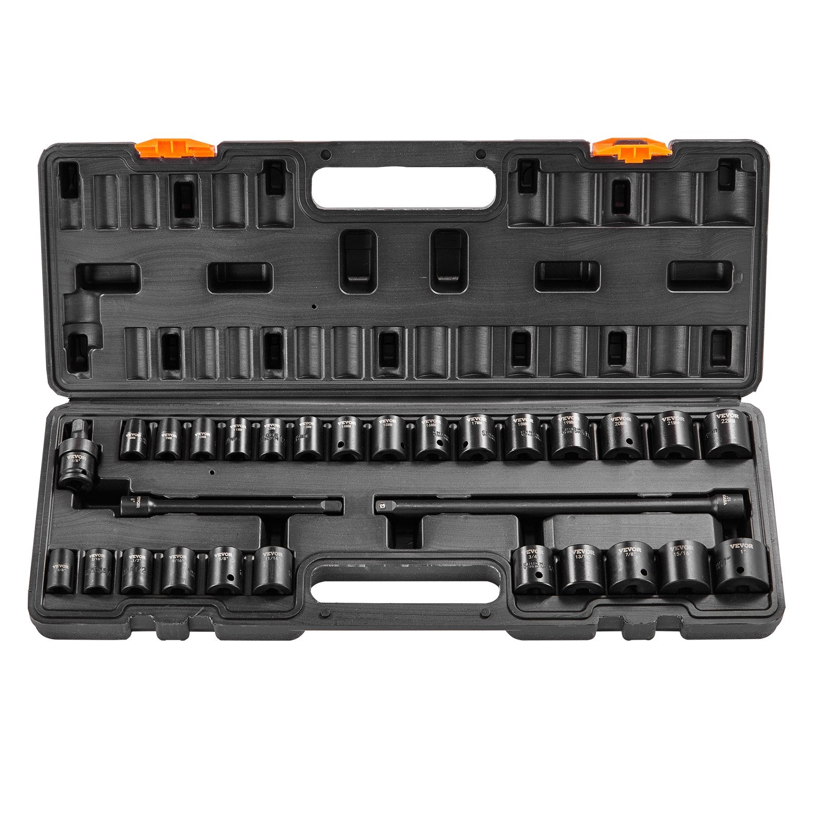VEVOR Impact Strip Set 29 pcs 6-point 9,5 mm drive