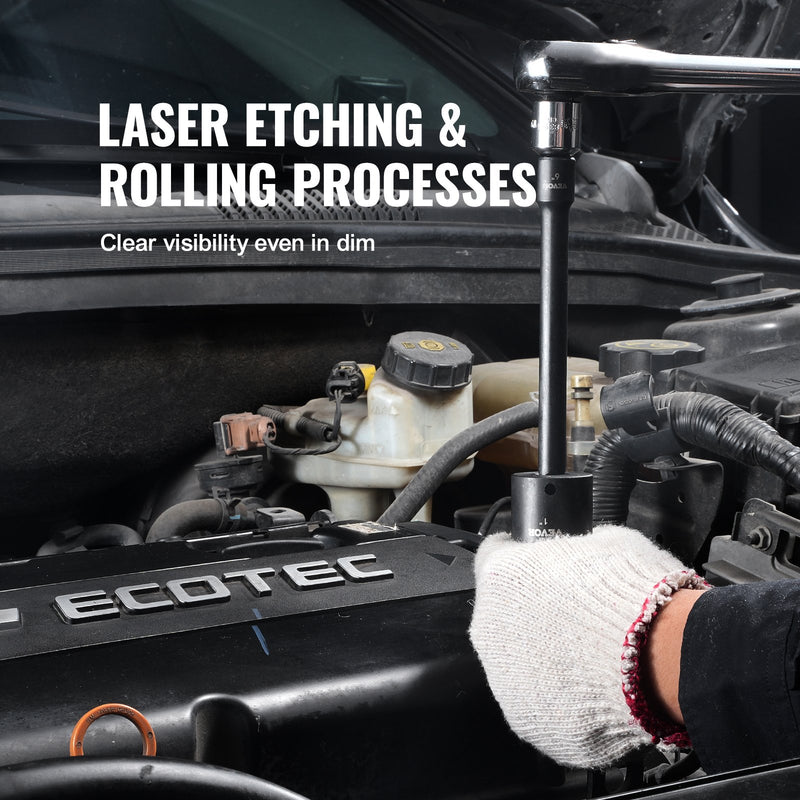 VEVOR trieciensloksņu komplekts 29 gab 6-punktu 9,5 mm piedziņa