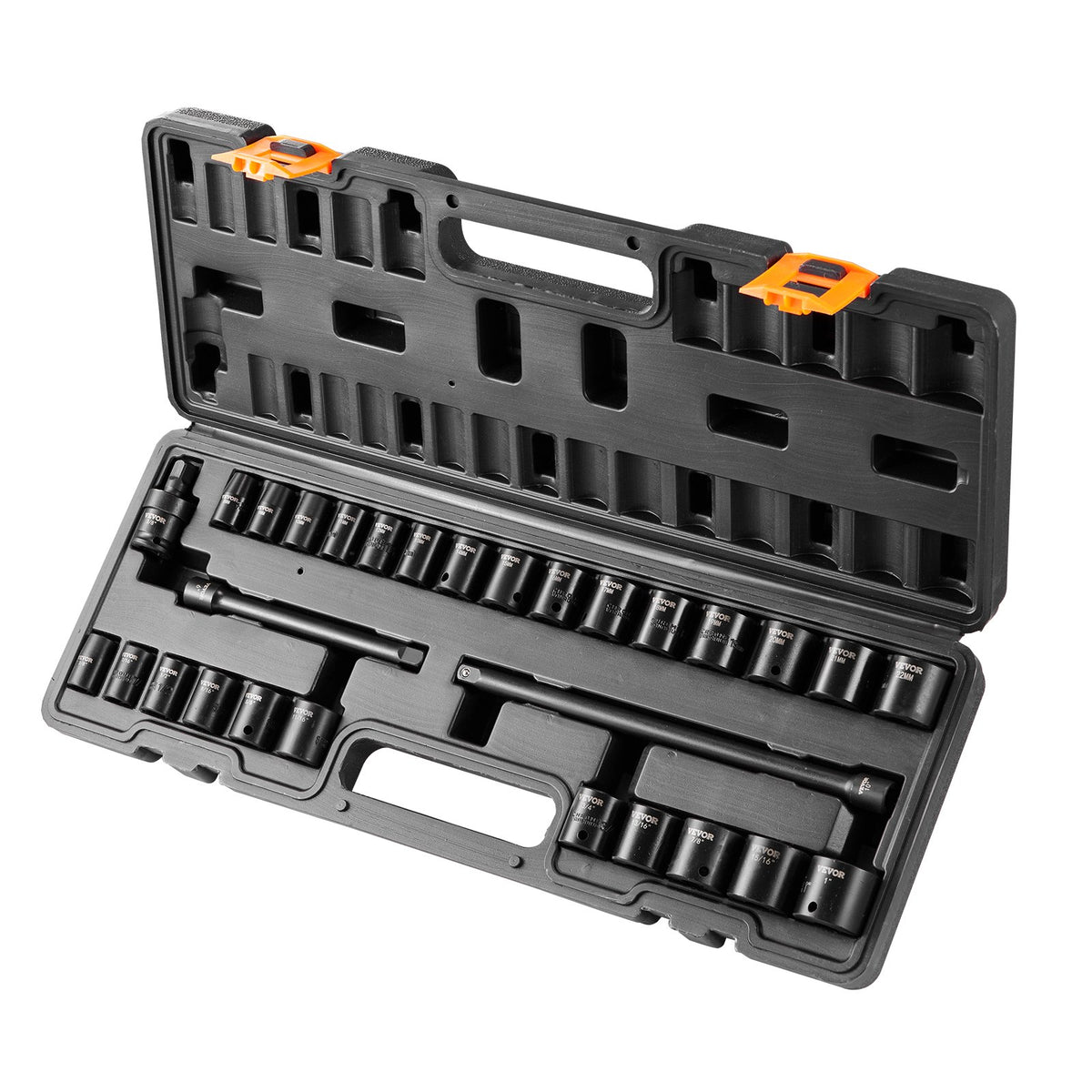 VEVOR löögiribade komplekt 29 tk 6-punktiline 9,5 mm ajamiga