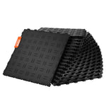 Гаражная плитка VEVOR, 30 × 30 × 1,35 см, 25 штук, нескользящее двустороннее покрытие для гаражей, подвалов и мастерских, черная
