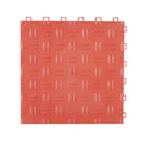 VEVOR savienojamās garāžas grīdas flīzes, 30,48 × 30,48 × 1,35 cm, 50 gab., neslīdošas abpusējas tekstūras grīdas seguma flīzes garāžām, pagrabiem un autoservisiem, sarkanas