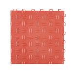 VEVOR savienojamās garāžas grīdas flīzes, 30,48 × 30,48 × 1,35 cm, 50 gab., neslīdošas abpusējas tekstūras grīdas seguma flīzes garāžām, pagrabiem un autoservisiem, sarkanas