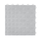 VEVOR garāžas grīdas seguma paneļi – 50 gab. komplekts, 305 × 305 × 13,4 mm, rūpnieciska grīda ar neslīdošu divpusēju virsmu, piemērots garāžām, pagrabiem, darbnīcām, krāsa: sudraba