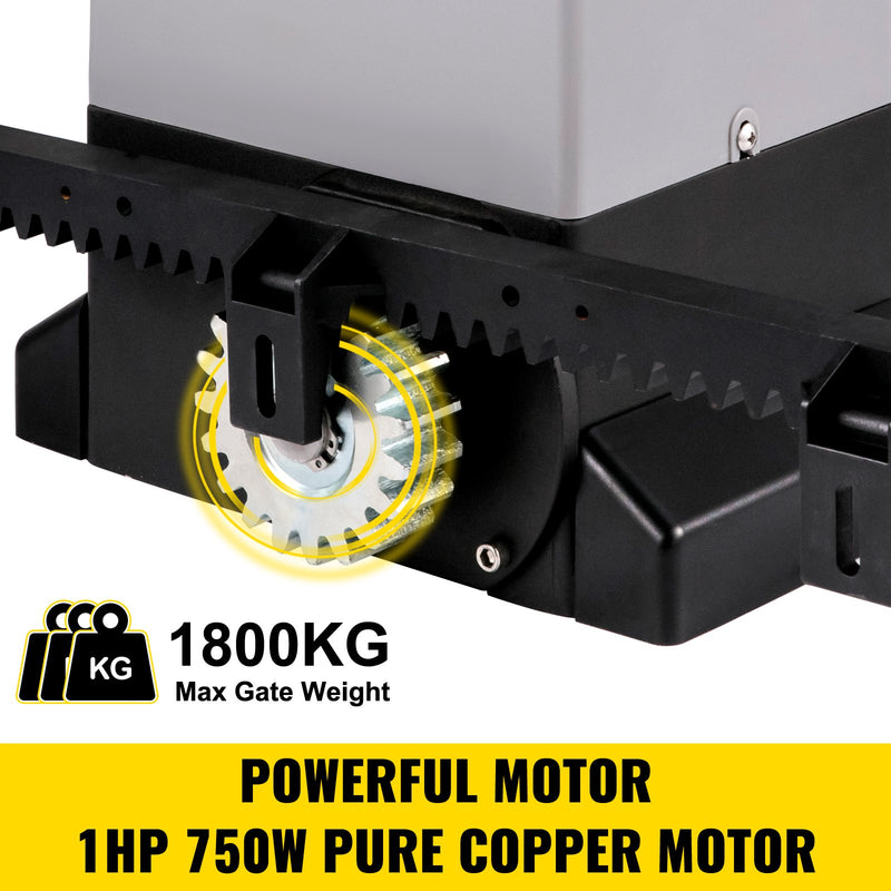 VEVOR automatic sliding gate opening system - up to 1800 kg, with 4 remote controls and app control