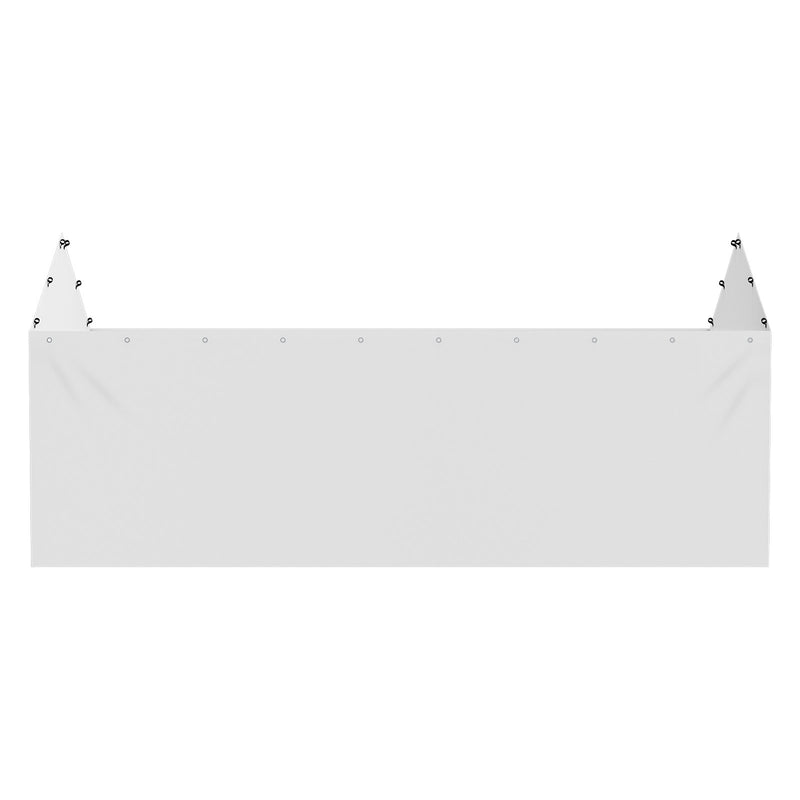 VEVOR canopy side cover, 6000 × 3000 mm, water- and UV-resistant, white, without top and frame