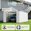 VEVOR canopy side cover, 6000 × 3000 mm, water- and UV-resistant, white, without top and frame