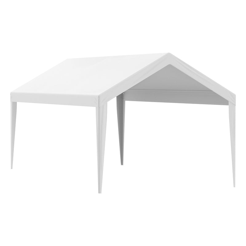 Навес VEVOR 6,10 × 3,04 м, водонепроницаемый, с защитой от УФ-излучения, с эластичными резиновыми зажимами, белый - только навес (без каркаса)