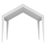 VEVOR canopy roof cover 6,10 × 3,04 m, waterproof, UV-protected, with elastic rubber clips, white - cover only (without frame)