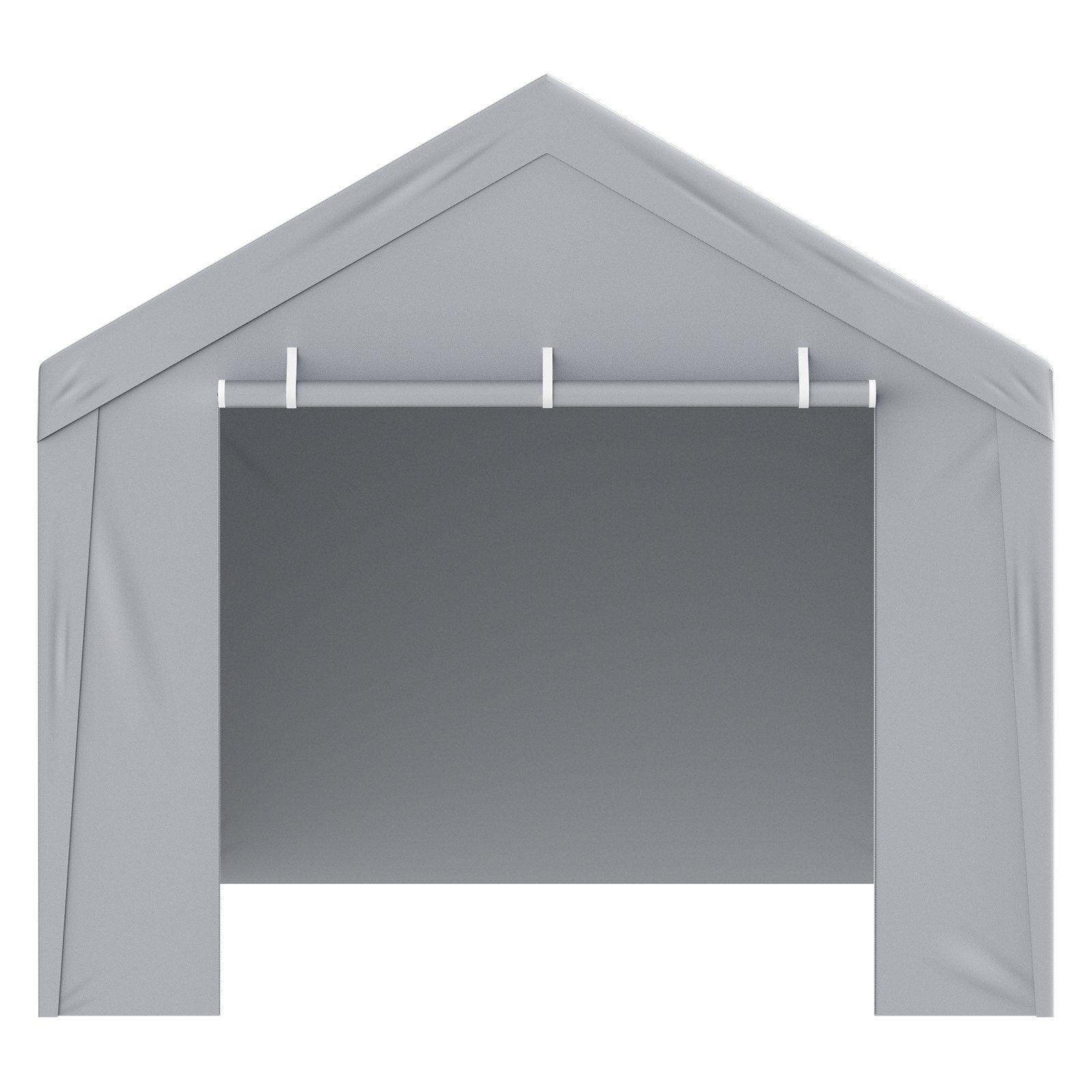 VEVOR Carport Replacement Cover Roof + Side Walls 6000 x 3000 mm, garage tents, waterproof and UV protected, easy to install with ball rubbers, white (frame not included)