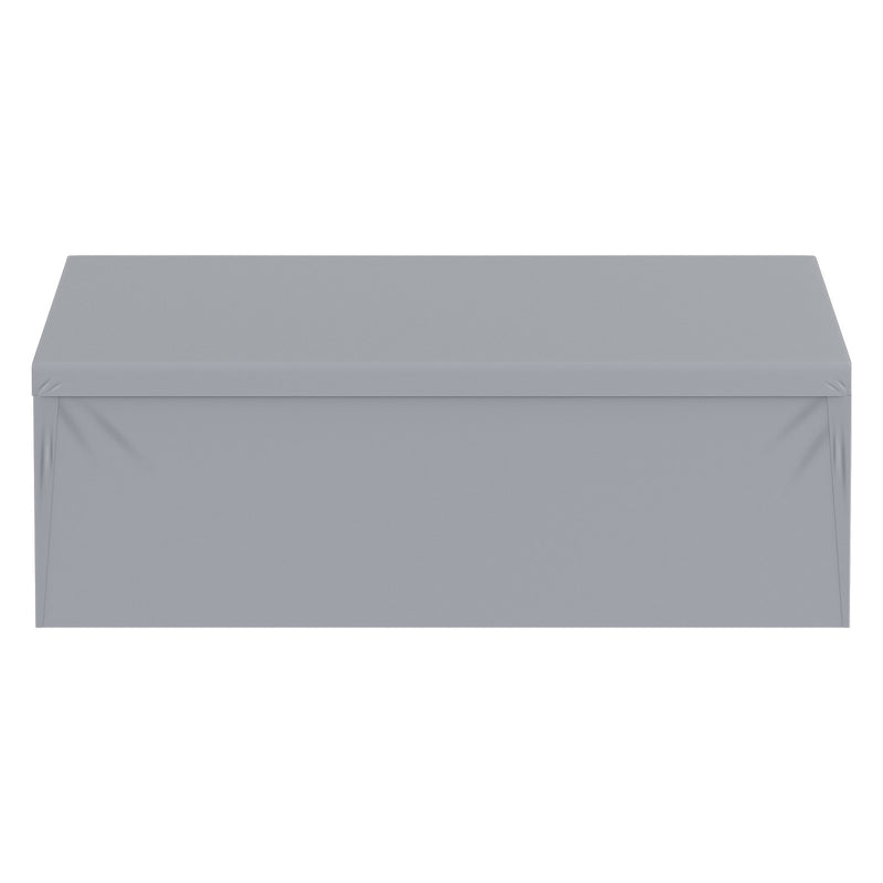 VEVOR Carport Replacement Cover Roof + Side Walls 6000 x 3000 мм, гаражные тенты, водонепроницаемые и защищенные от ультрафиолета, легко устанавливаются с помощью шариковых резинок, белые (каркас не входит в комплект)