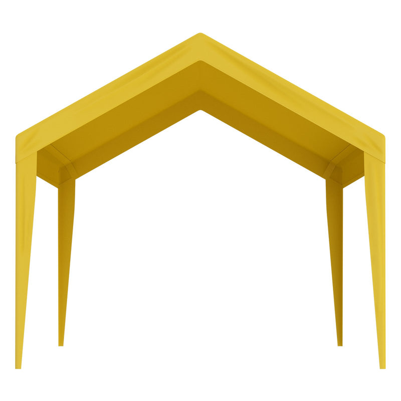 Навес VEVOR 3,05 × 6,10 м, водонепроницаемый, с УФ-защитой, с резиновыми зажимами, бежевый - только навес (без каркаса)