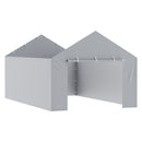 VEVOR nojumes sānsiena 3,66 × 6,10 m, pelēka, ūdensnecaurlaidīga, UV aizsargāta – bez jumta un karkasa
