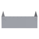 VEVOR nojumes sānsiena 3,66 × 6,10 m, pelēka, ūdensnecaurlaidīga, UV aizsargāta – bez jumta un karkasa