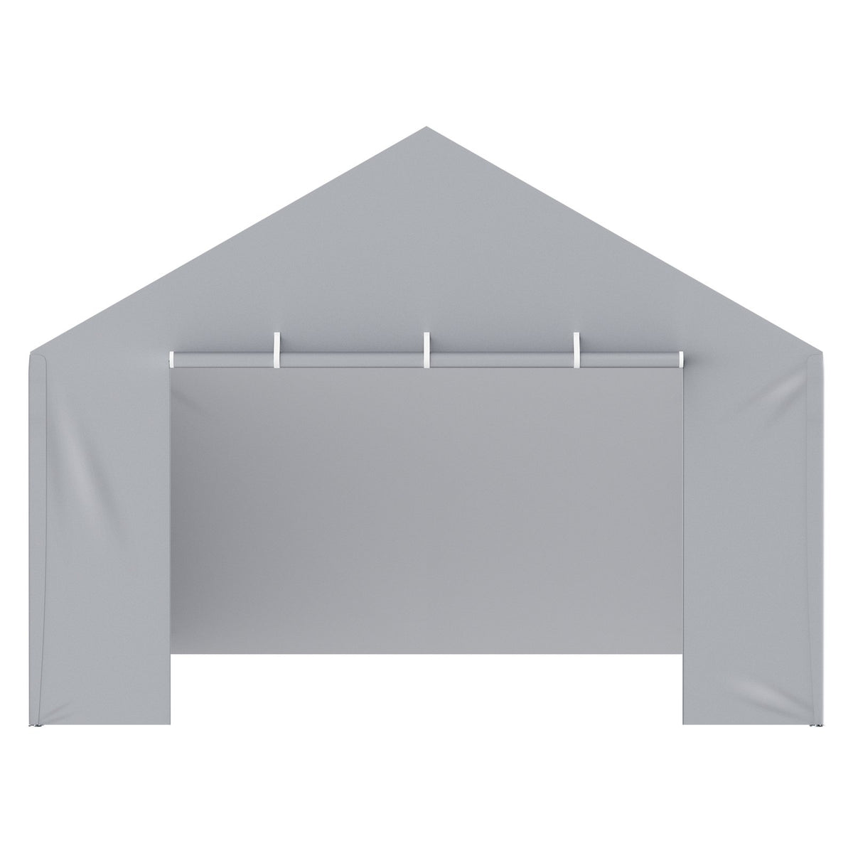 VEVOR awning side wall 3.96 × 6.10 m, grey, waterproof, UV protection, easy installation - without roof and frame