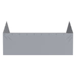 VEVOR awning side wall 3.96 × 6.10 m, grey, waterproof, UV protection, easy installation - without roof and frame