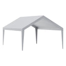 Маркизная ткань VEVOR 4,00 × 6,10 м, серая, водонепроницаемая, с УФ-защитой - только ткань (без каркаса)