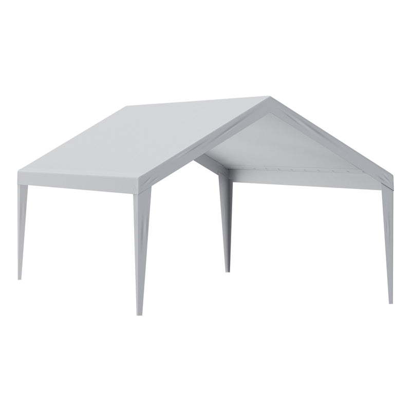 Маркизная ткань VEVOR 4,00 × 6,10 м, серая, водонепроницаемая, с УФ-защитой - только ткань (без каркаса)