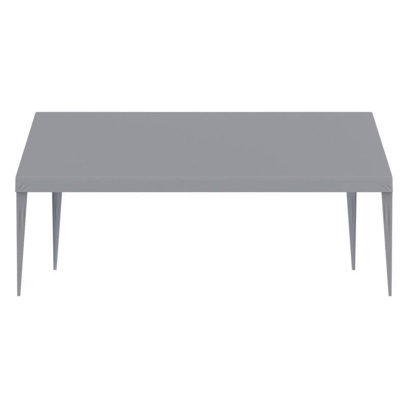 Маркизная ткань VEVOR 4,00 × 6,10 м, серая, водонепроницаемая, с УФ-защитой - только ткань (без каркаса)