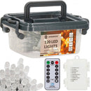 9m julgirlang. Varmvit, drivs av 3x AA 1,5V-batterier (ingår ej) IP44