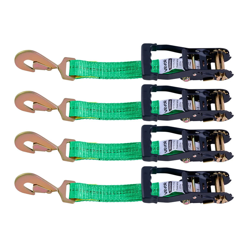 VEVOR riteņu fiksatora nostiprināšanas komplekts, ass tipa piekabes nostiprināšanas siksnas, transportlīdzekļu nostiprināšanas sistēma ar atsperu āķiem, darba slodze 1512 kg, pārrāvuma izturība 4540 kg, paredzēta ATV, UTV un piekabēm