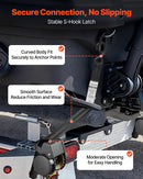 VEVOR riteņa fiksācijas nostiprināšanas komplekts, fiksēta tipa piekabes nostiprināšanas siksnas ar S veida āķiem, pārrāvuma slodze 748 kg, darba slodze 250 kg, piemērots motocikliem, laivām, sniega motocikliem un piekabēm