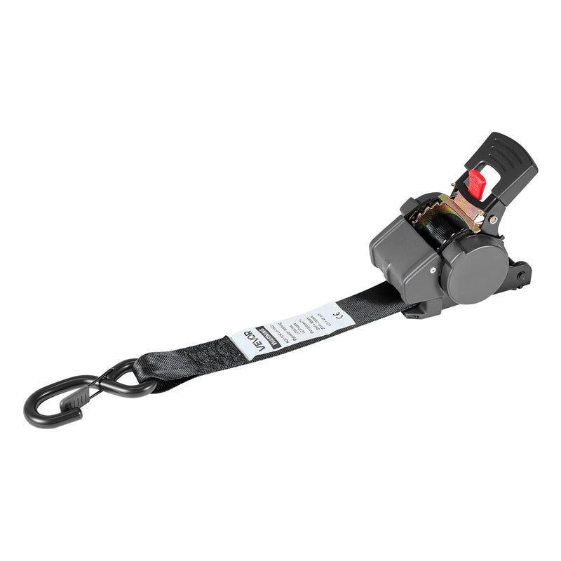 VEVOR riteņa fiksācijas nostiprināšanas komplekts, fiksēta tipa piekabes nostiprināšanas siksnas ar S veida āķiem, pārrāvuma slodze 748 kg, darba slodze 250 kg, piemērots motocikliem, laivām, sniega motocikliem un piekabēm