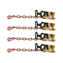 VEVOR riteņa fiksācijas un nostiprināšanas komplekts, riepas tipa vilkšanas ratiņu siksnas ar pastiprinātu āķi, pārrāvuma slodze 4540 kg, darba slodze 1512 kg, piemērots motocikliem, ATV, SUV un sniega motocikliem