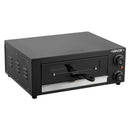 VEVOR elektriskā picu krāsns, 304,8 mm darbgalds, temperatūras diapazons 25–300 °C, 1450 W, ar taimeri un temperatūras kontroli, divkāršu siltuma cauruļu sistēmu un grila resti, picu gatavošanai virtuvē un komerciāliem mērķiem