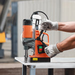 VEVOR magnētiskā urbjmašīna, 1300 W motors, Ø 40 mm urbuma diametrs, 12 500 N magnētiskā saķere, 810 apgr./min tukšgaitas ātrums, elektriskā magnētiskā urbjmašīna metālam, rūpniecībai un mājsaimniecībai