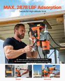 VEVOR magnētiskā urbjmašīna, 1450 W motors, 50 mm urbuma diametrs, 12 800 N pārnēsājama elektriskā magnētiskā urbjpresa, ar 6 serdeņa urbjiem, maināms ātrums, urbjmašīna metāla virsmām, mājas un rūpniecības darbiem