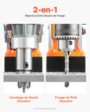 VEVOR magnētiskā urbjmašīna, 1450 W motors, 40,6 mm urbuma diametrs, 12,5 kN magnētiskā noturība, pārnēsājama elektriskā magnētiskā urbjpresa ar 11 vainagurbjiem, 850 apgr./min metāla virsmām un darbnīcām