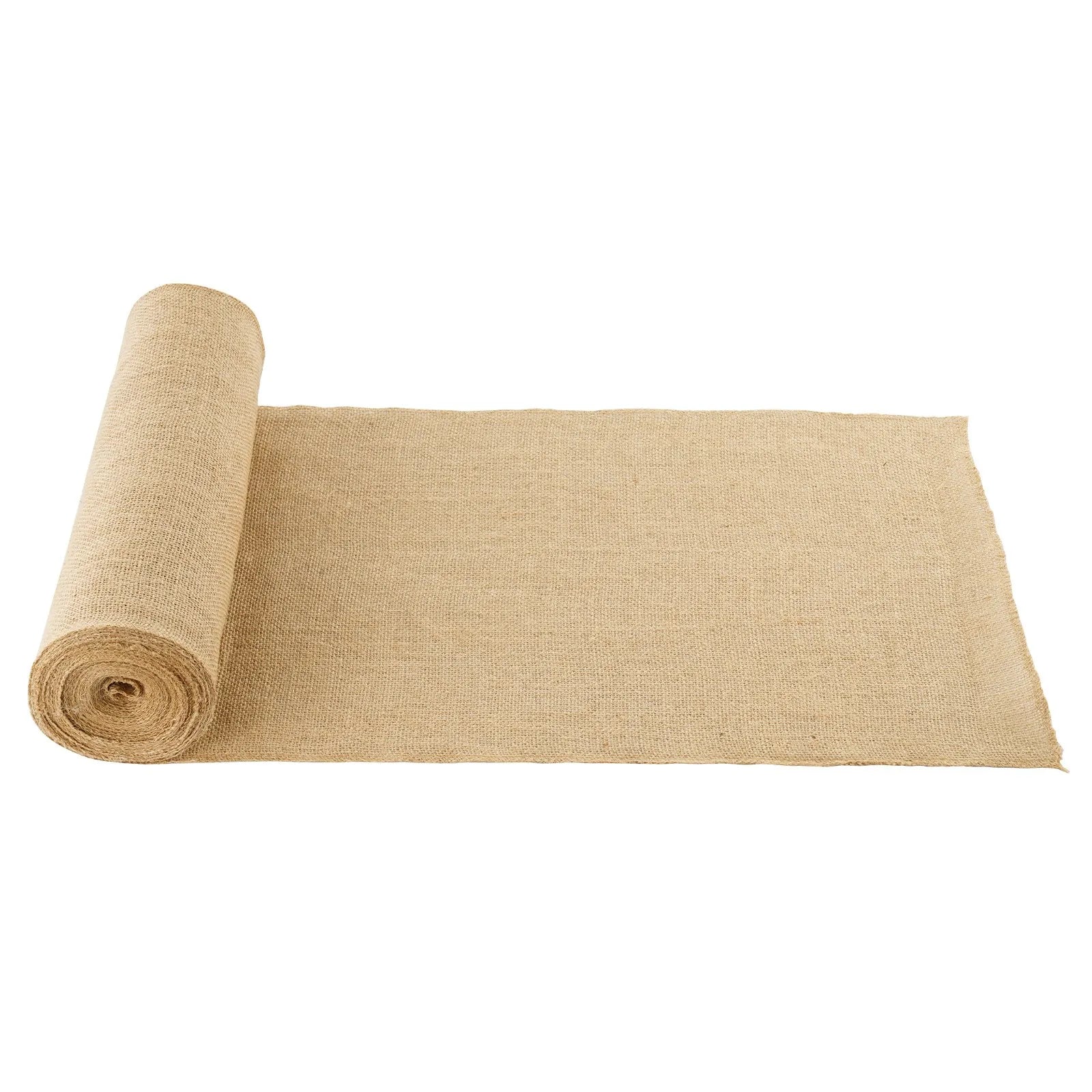 VEVOR džutas auduma rullis, 35,6 cm x 9,14 m un 50 x 50 augsta blīvuma plats dabīgās džutas auduma rullis, džutas audums koku aptīšanai, dekorēšanai, rokdarbiem, kāzām, dārzkopībai, augu un koku ziemas aizsardzībai