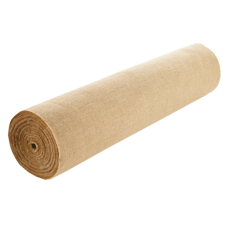 VEVOR džutas auduma rullis, 1016 mm x 45,7 m un 50 x 50 augsta blīvuma plats dabīgās džutas auduma rullis, džutas audums koku aptīšanai, dekorēšanai, rokdarbiem, kāzām, dārzkopībai, augu un koku ziemas aizsardzībai
