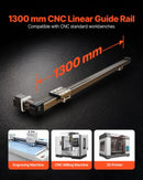 VEVOR lineārā vadotne ar siksnas piedziņu, CNC lineārās kustības galda aktuators ar NEMA 34 soļu motoru, 1300 mm darba gājiens, ātrgaitas motorizēts risinājums gravēšanas iekārtām, CNC frēzmašīnām un 3D printeriem