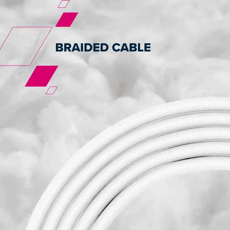 CANYON 60W  USB Type-C uz USB Type-C kabelis, Saderīgs ar Apple ierīcēm, silikona, USB 2.0, 2 m, balts