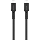 CANYON 60 W (5 V / 9 V / 12 V / 15 V / 20 V, 3 A) USB 2.0 C–C silikona kabelis, 480 Mb/s, Vads: POWER 22AWG x1C + SIGNAL 29AWG x2C + CC 30AWG x1C, 1m, melns